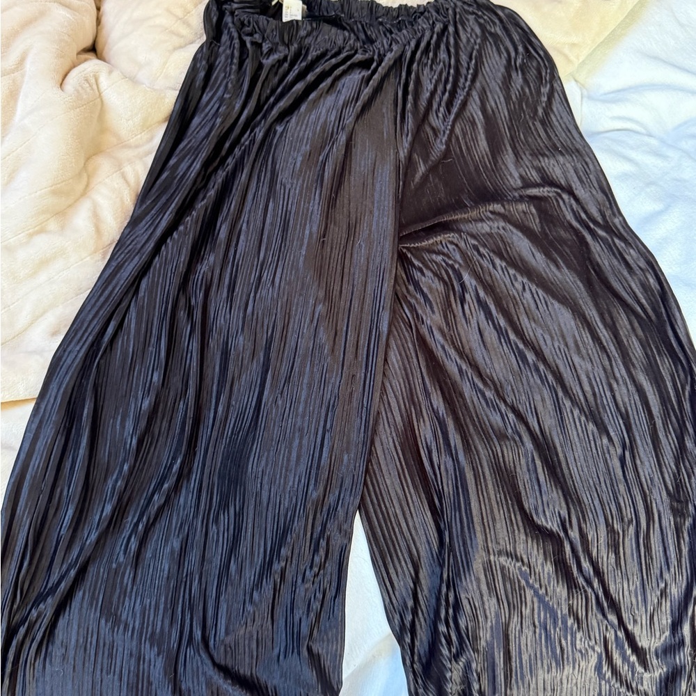 H&M Black Wide Leg Pants